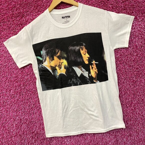 Pulp Fiction Mia Wallace and Vincent Vega T-Shirt Small - Picture 3 of 5